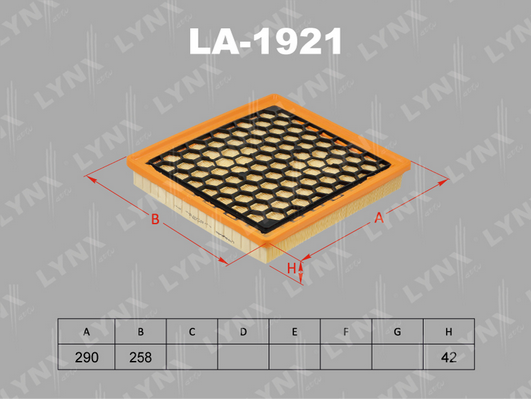 Воздушный фильтр LYNX LA1921