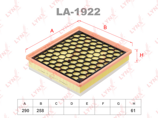 Воздушный фильтр LYNX LA1922