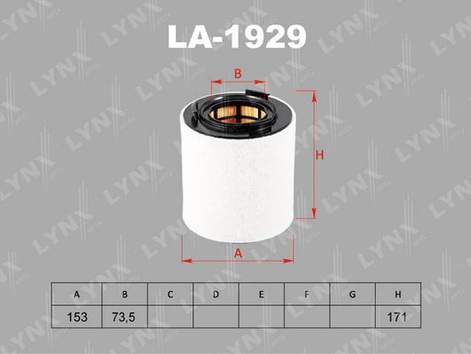 Воздушный фильтр LYNX LA1929