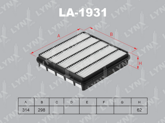 Воздушный фильтр LYNX LA1931