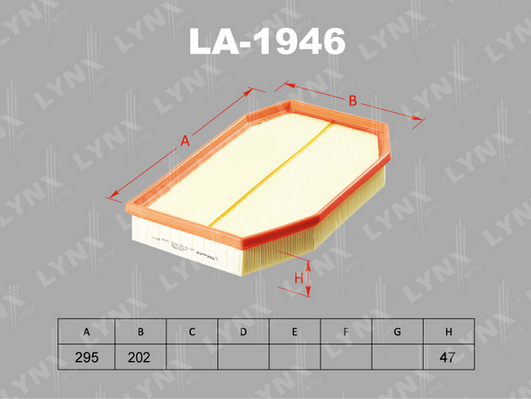 Воздушный фильтр LYNX LA1946