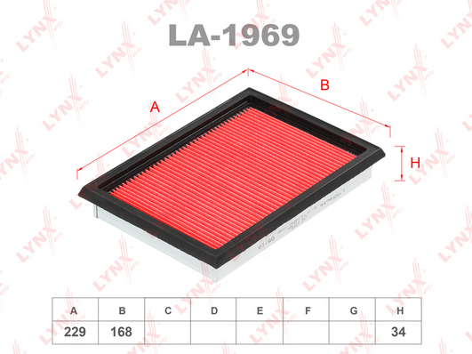 Воздушный фильтр LYNX LA1969