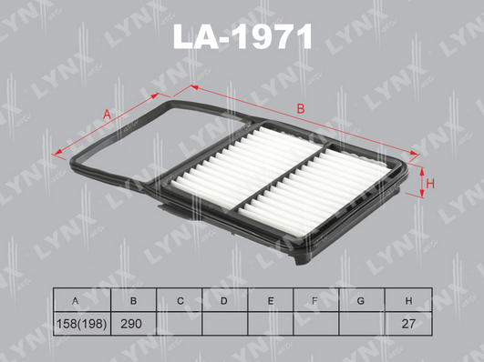 Воздушный фильтр LYNX LA1971