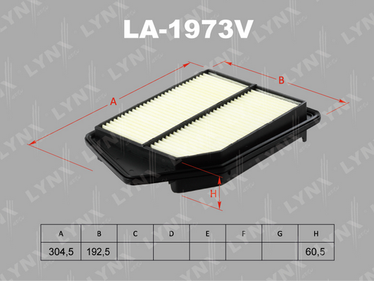 Воздушный фильтр LYNX LA1973V