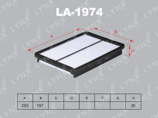 Воздушный фильтр LYNX LA1974