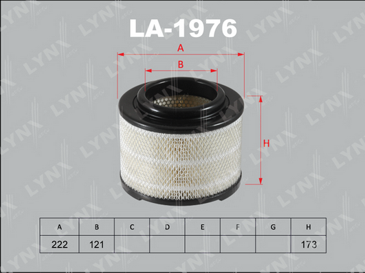 Воздушный фильтр LYNX LA1976