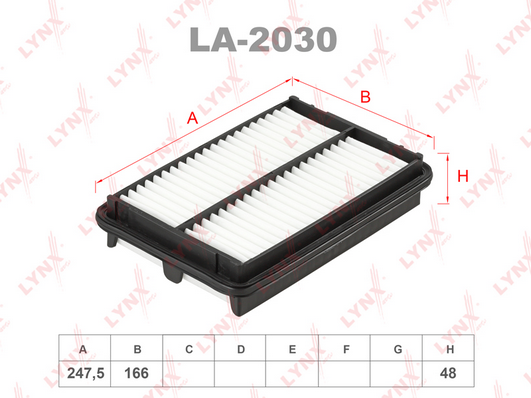 Воздушный фильтр LYNX LA2030