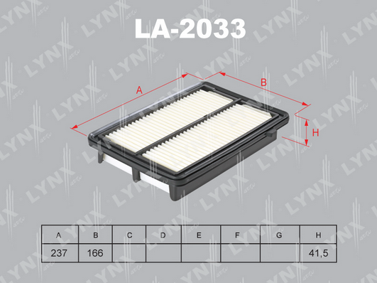 Воздушный фильтр LYNX LA2033