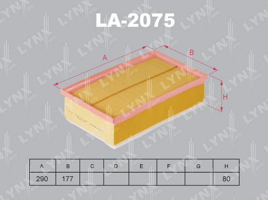 Воздушный фильтр LYNX LA2075