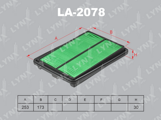 Воздушный фильтр LYNX LA2078
