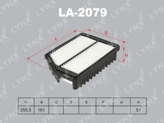 Воздушный фильтр LYNX LA2079