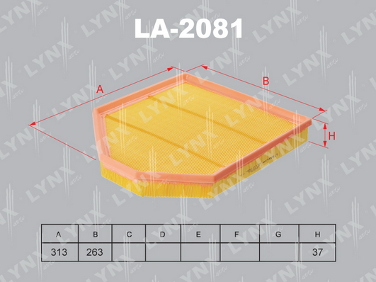 Воздушный фильтр LYNX LA2081