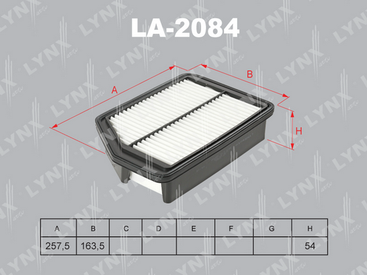 Воздушный фильтр LYNX LA2084