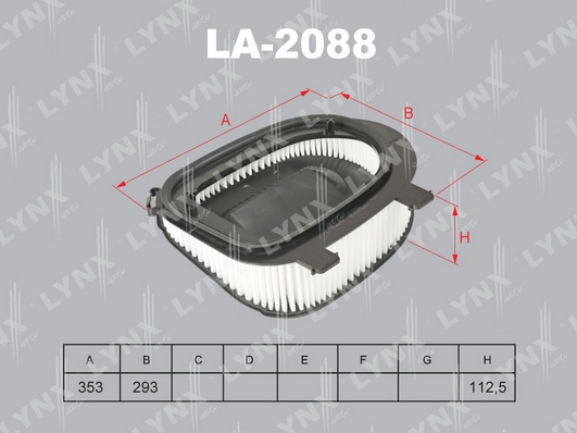Воздушный фильтр LYNX LA2088