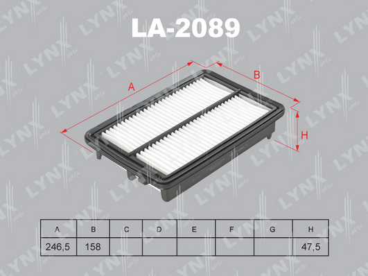 Воздушный фильтр LYNX LA2089