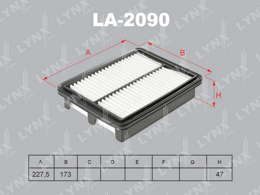 Воздушный фильтр LYNX LA2090