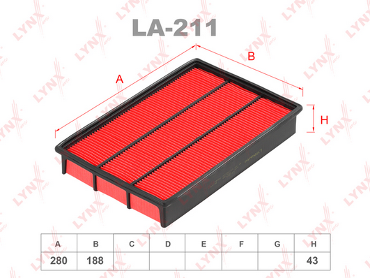 Воздушный фильтр LYNX LA211