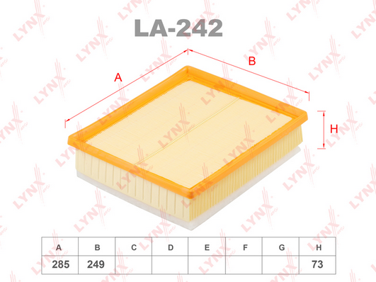 Воздушный фильтр LYNX LA242