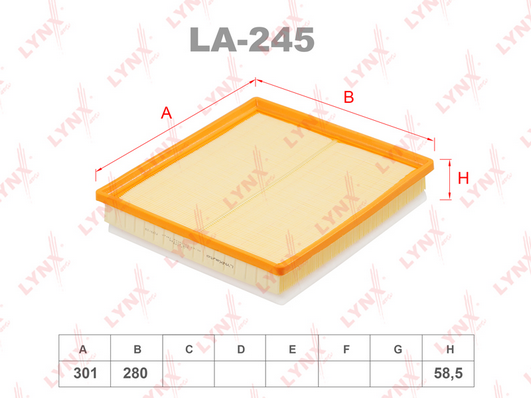 Воздушный фильтр LYNX LA245