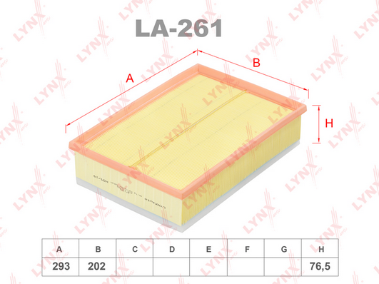 Воздушный фильтр LYNX LA261