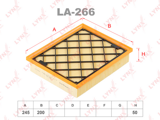 Воздушный фильтр LYNX LA266