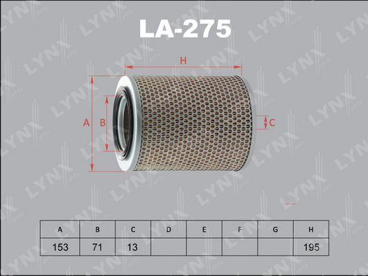 Воздушный фильтр LYNX LA275