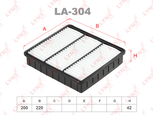 Воздушный фильтр LYNX LA304