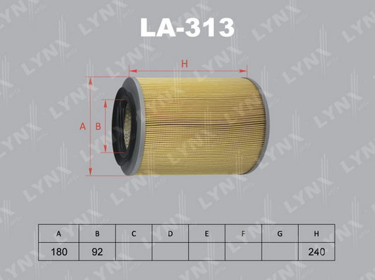 Воздушный фильтр LYNX LA313