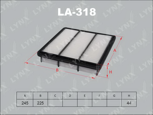 Воздушный фильтр LYNX LA318