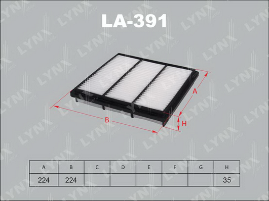 Воздушный фильтр LYNX LA391