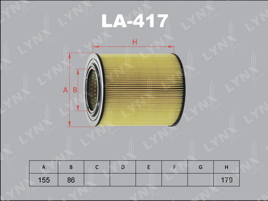 Воздушный фильтр LYNX LA417