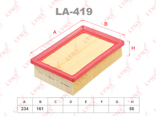 Воздушный фильтр LYNX LA419