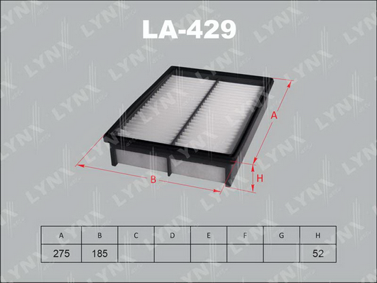 Воздушный фильтр LYNX LA429