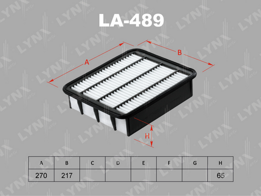 Воздушный фильтр LYNX LA489
