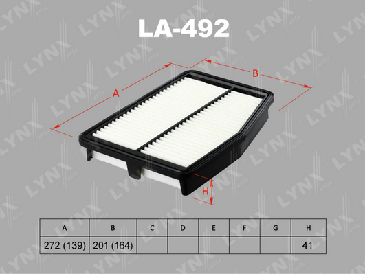 Воздушный фильтр LYNX LA492