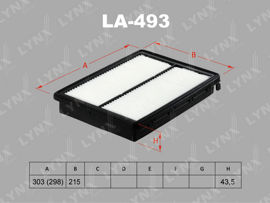 Воздушный фильтр LYNX LA493