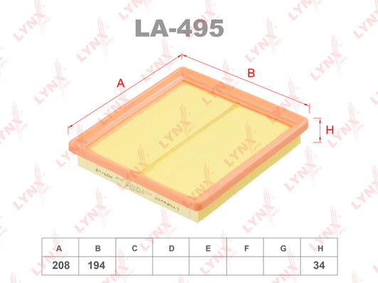 Воздушный фильтр LYNX LA495