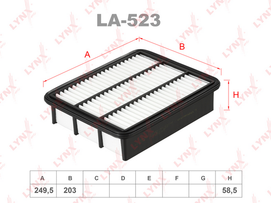 Воздушный фильтр LYNX LA523