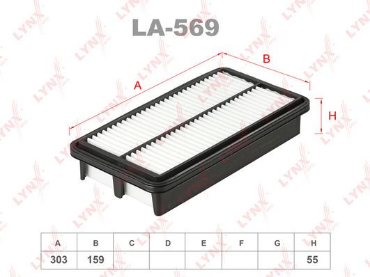 Воздушный фильтр LYNX LA569