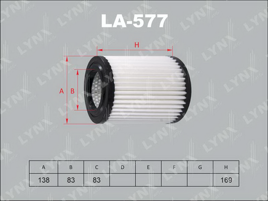 Воздушный фильтр LYNX LA577