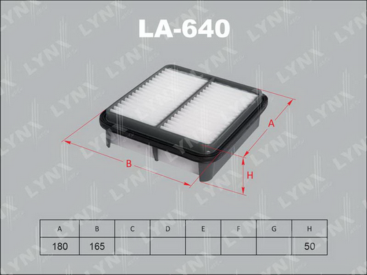 Воздушный фильтр LYNX LA640