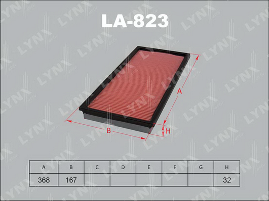 Воздушный фильтр LYNX LA823