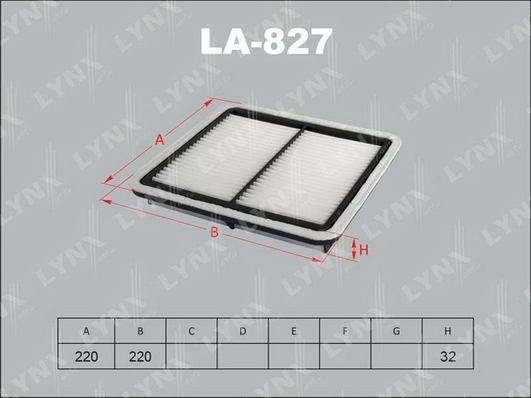 Воздушный фильтр LYNX LA827