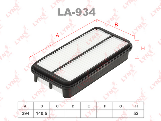 Воздушный фильтр LYNX LA934