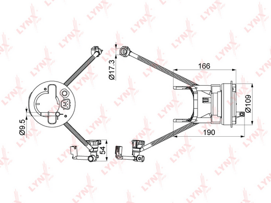 Топливный фильтр LYNX LF1001M
