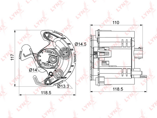 Топливный фильтр LYNX LF1002M