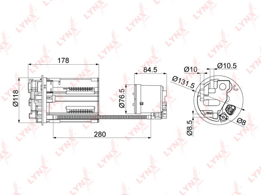 Топливный фильтр LYNX LF1004M