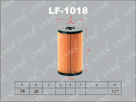Топливный фильтр LYNX LF1018