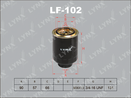 Топливный фильтр LYNX LF102