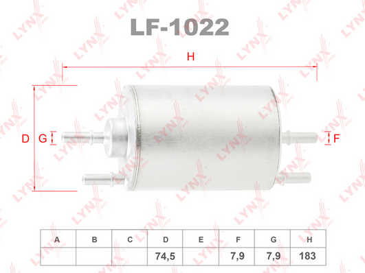 Топливный фильтр LYNX LF1022